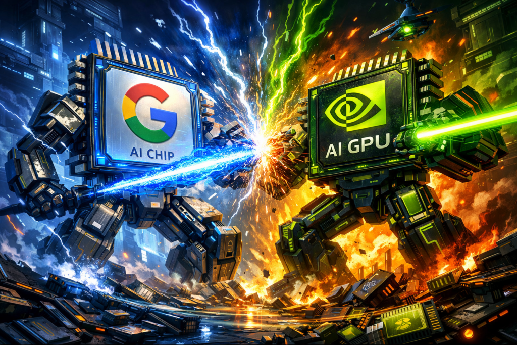 IA : Google vs. Nvidia, le duel de tous les records à Wall Street